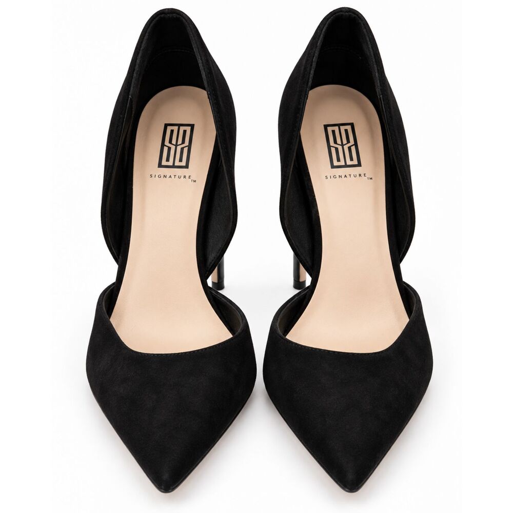 Suede stiletto heels